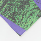 Violett und grünes Mosaik Fleecedecke (Ecke)