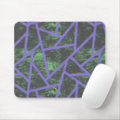 Violett und grünes Mosaik Mousepad (Mit Mouse)