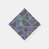 Violett und grünes Mosaik Serviette (Ecke)