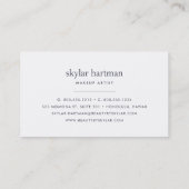 Violett und Sage Wasserfarbe Visitenkarte (Rückseite)