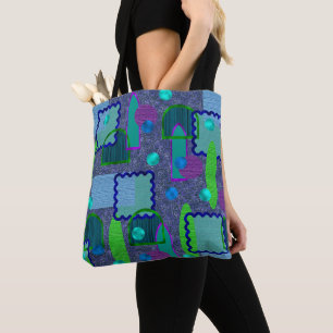 Violett- und Schattenspiegel Tasche