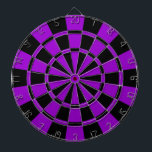 Violett und Schwarz Dartscheibe<br><div class="desc">Violett und Schwarze Karte</div>