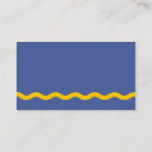 Violett und sonnige gelbe Wavy-Rahmen Visitenkarte (Rückseite)