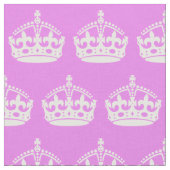 Violett und Weiße Krone Stoff (Nahaufnahme)