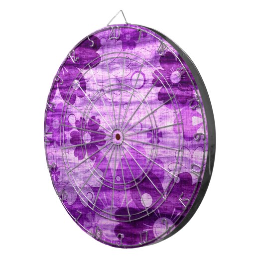 Violett Vintag Dartscheibe (Vorderseite rechts)