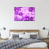 Violett Vintag Leinwanddruck (Insitu (Schlafzimmer))