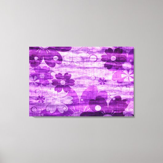 Violett Vintag Leinwanddruck (Vorderseite)