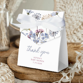 Violett Vintage Wildblume Kinderdusche Geschenkschachtel