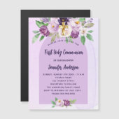 Violett-Violett der ersten Kommune - Luxus Magneteinladung (Vorne/Hinten)