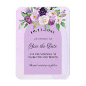 Violett-violette Blumenschrift Magnet (Vertikal)