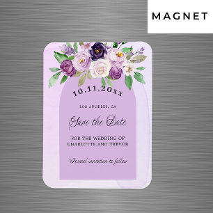Violett-violette Blumenschrift Magnet