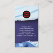 Violett-Visitenkarte für die Papierführung Visitenkarte (Rückseite)