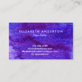 Violett-Visitenkarten Visitenkarte (Rückseite)