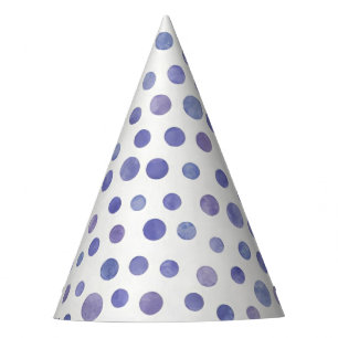 Violett-Wasserdoten-Party-Hut Partyhütchen