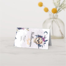 Violett Wasserfarbe Halloween-Party Gothic Skull