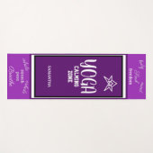 Violett Weiß, zweifarbig Yogamatte (Vorderseite (Horizontal))