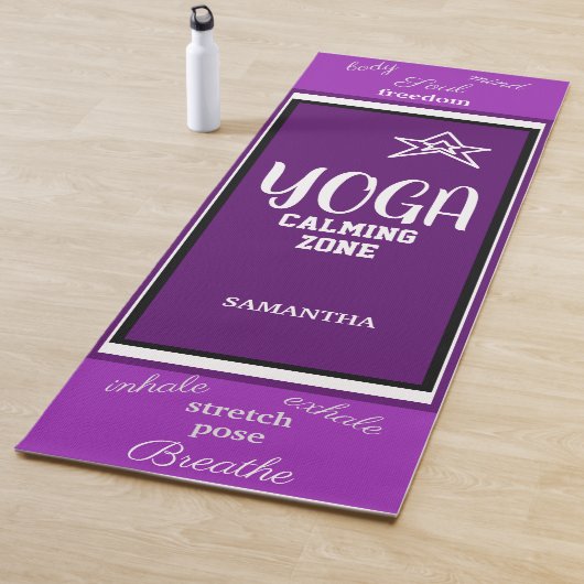 Violett Weiß, zweifarbig Yogamatte (Beispiel)