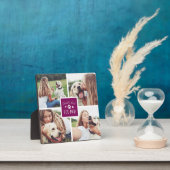 Violett | Weltes Foto-Collage der besten Hunde-Mam Fotoplatte (InSitu)