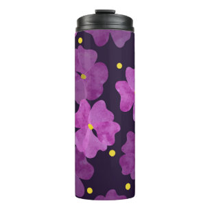 Violett Whispers: Blumenkohle Elegante Thermosbecher