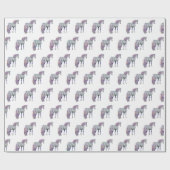 Violetta- Einhorn, stehend -  Geschenkpapier (Flach)