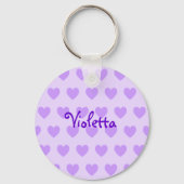 Violetta Lila Schlüsselanhänger (Vorderseite)