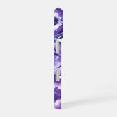 Violettagnetmuster Monogramm iPhone 16 Hülle (Rechte Seite)