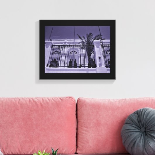 Violettansicht Leinwanddruck (Insitu (Wohnzimmer))