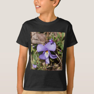 Violettblättriges Stiefmütterchen mit Vergissmeinn T-Shirt