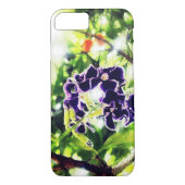 Violettblaue Blume sieht wie Ölmalerei aus Case-Mate iPhone Hülle (Rückseite)