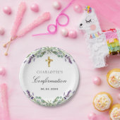 Violettblütenkonfirmation von Lavendel Pappteller (Party)