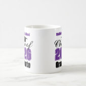 Violette Abschlussklasse 2026 Andenken Kaffeetasse (Mittel)
