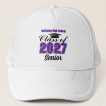 Violette Abschlussklasse 2027 Senior Custom High S