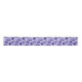 Violette Anemone Blume Aquarellmuster Satinband (Vorderseite)
