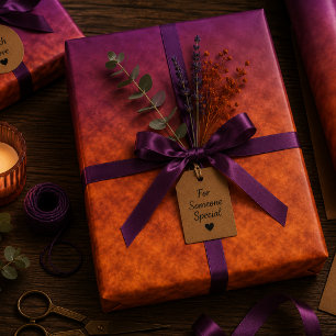 Violette Aschenfall Geschenkpapier Set