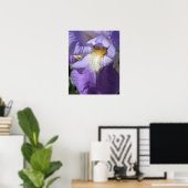 Violette Bartirisblüte Poster (Heimbüro)
