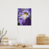 Violette Bartirisblüte Poster (Küche)