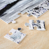 Violette Baum- des Waldeslila graue Puzzle (Seite)