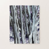 Violette Baum- des Waldeslila graue Puzzle (Vertikal)