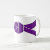 Violette Binde BJJ Kaffeetasse (VorderseiteRechts)