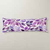 Violette Blätter Seitenschläferkissen (Rückseite)