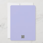 Violette Blaue Rose Geburtstagskarte Einladung (Rückseite)