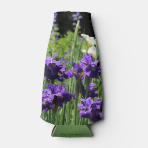 Violette blaue u. weiße sibirische Iris Flaschenkühler