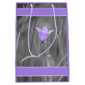 Violette blaue Wildblume des Bluebell-(Harebell) Mittlere Geschenktüte (Vorderseite)