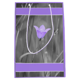 Violette blaue Wildblume des Bluebell-(Harebell) Mittlere Geschenktüte