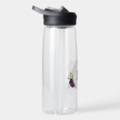 violette blühende grüne Blätter Trinkflasche (Rechts)