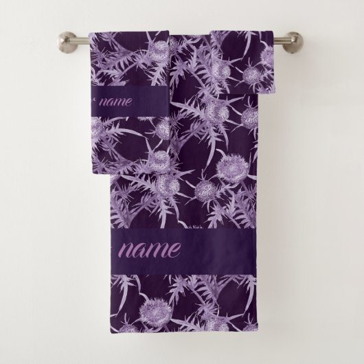 violette Blume Badhandtuch Set (Insitu)