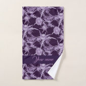 violette Blume Badhandtuch Set (Handtuch)