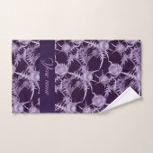 violette Blume Badhandtuch Set (Handtuch)