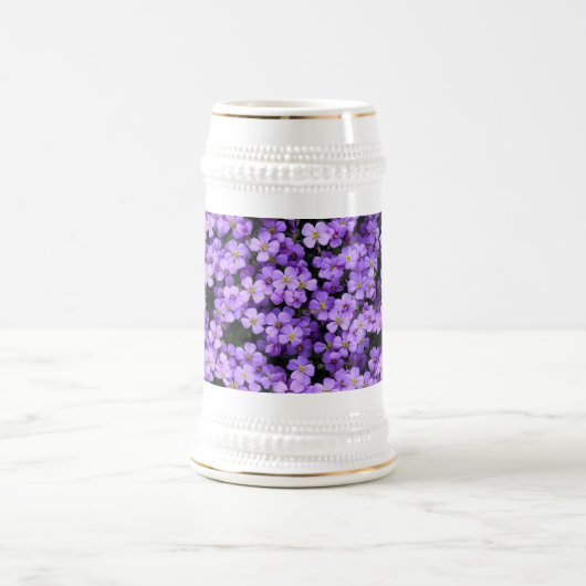 Violette Blume Beer Stein Violets Bierglas (Mittel)