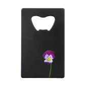 Violette Blume bocnm Geldbeutel Flaschenöffner (Rückseite)